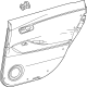 Toyota 67630-62010-C3 Door Trim Panel, Black/White, Passenger Side