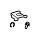 Toyota 72058-0E010-B1 Release Lever, Gray, Driver Side