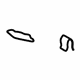 Toyota 62582-08020-E0 Upper Trim Cover, Driver Side