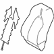 Toyota 71073-0X331-B1 Seat Back Cover, Gray, Passenger Side