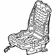 Toyota 71110-42270 Seat Frame, Passenger Side