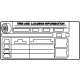 Toyota 42661-0E850 Tire Info Label