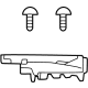 Toyota 81193-30160 Repair Bracket, Upper Passenger Side