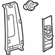 Toyota 62410-06240-B5 Upper Center Pillar Trim, Gray, Passenger Side