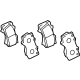 Toyota 04465-02580 Brake Pads, Front
