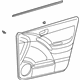 Toyota 67610-01400-B0 Door Trim Panel, Medium Gray, Passenger Side