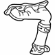 Toyota 25052-20090 Exhaust Manifold, Driver Side