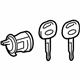 Toyota 69056-33200 Lock Cylinder, Front