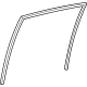 Toyota 68142-0A060 Run Channel, Passenger Side