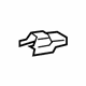 Toyota 72138-04030-C0 Rear End Track Cover, Driver Side