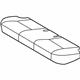 Toyota 71075-02D90-B0 Cushion Cover, Dark Gray, Rear