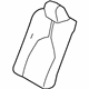 Toyota 71078-06D00-A5 Seat Back Cover, Beige, Driver Side