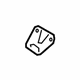 Toyota 51963-12250 Tow Hook, Front Passenger Side