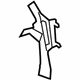 Toyota 55306-0T010 Center Brace, Lower Driver Side