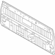 Toyota 64101-04180 Back Panel, Rear