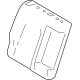 Toyota 71077-1AA30-C3 Seat Back Cover, Black/Gray, Rear Passenger Side