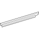 Toyota 68173-12380 Belt Weatherstrip, Inner Passenger Side