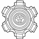 Toyota 42603-35820 Center Cap