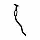 Toyota 72704-52150 Control Cable, Rear Passenger Side