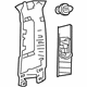 Toyota 62410-10010-C2 Upper Center Pillar Trim, Passenger Side