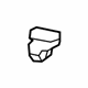 Toyota 52522-04010 Upper Retainer Fastener, Front