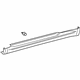Toyota 76901-21050-A0 Rocker Molding, White, Passenger Side