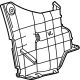 Toyota 52591-08050 Side Shield, Passenger Side