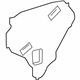 Toyota 67841-12420 Water Shield, Passenger Side