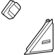 Toyota 67496-0E010 Corner Trim, Upper Driver Side