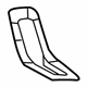 Toyota 58117-74010 Front Floor Pan Front Support, Passenger Side