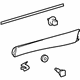 Toyota 75075-0E903 Rocker Molding, Rear Passenger Side