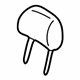 Toyota 71970-60190-A1 Headrest