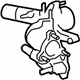 Toyota 16323-0P010 Thermostat Housing, Lower