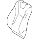 Toyota 71074-47E40-B0 Seat Back Cover, Gray, Front Driver Side