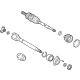 Toyota 43410-48160 Axle Assembly, Passenger Side