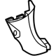 Toyota 62111-08050-B0 Kick Panel Trim, Gray, Passenger Side