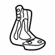Toyota 12325-21060 Side Mount Bracket, Driver Side