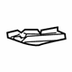 Toyota 57195-20040 Lower Bracket Reinforcement Plate, Front Passenger Side