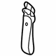 Toyota 67908-08011-B4 Pull Strap, Blue Gray, Rear