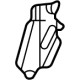 Toyota SU003-09115 Lock Pillar Reinforcement, Passenger Side