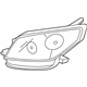 Toyota 81130-52G30 Headlamp Assembly, Passenger Side