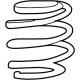 Toyota 48131-0E350 Coil Spring, Front