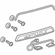 Toyota 76801-0C040-B1 License Molding, Gray