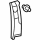 Toyota 62411-04042-B0 Upper Center Pillar Trim, Gray, Passenger Side
