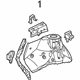 Toyota 53701-08030 Apron Assembly, Passenger Side
