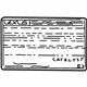 Toyota 11298-28210 Emission Label