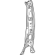 Toyota 61034-06020 Inner Center Pillar, Passenger Side