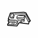 Toyota 69037-02030 Cover Sub-Assembly, Rear Door Lock, Passenger Side