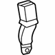 Toyota 73580-0E030-B1 Buckle End, Gray, Inner