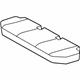 Toyota 71503-12320 Seat Cushion, Rear